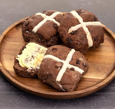 Hot cross buns au chocolat Magimix.